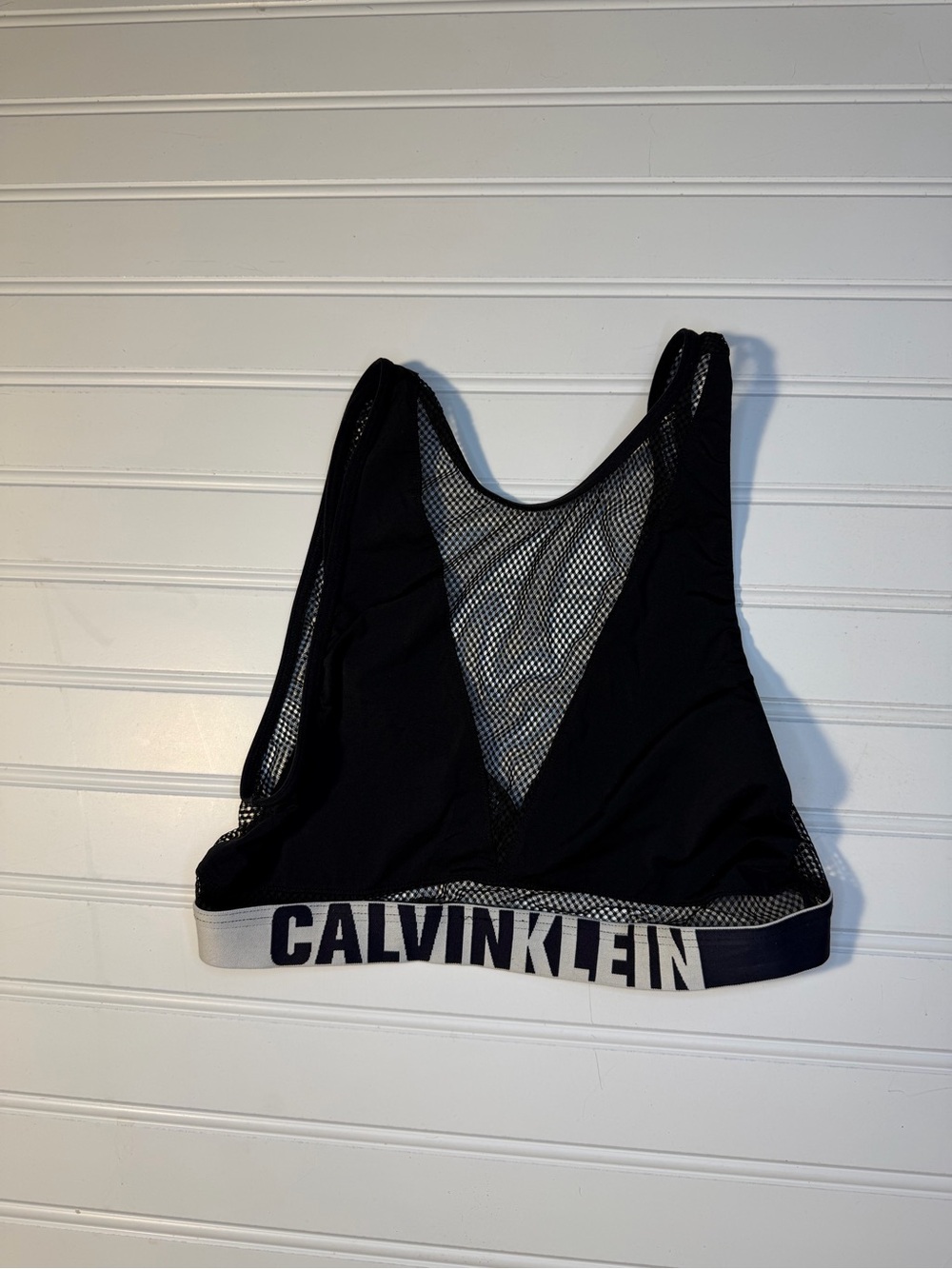Black and white Calvin Klein mesh bralette size Medium - athleisure